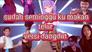 lagu sudah seminggu ku makan telur versi dangdut #keluarga #kecil