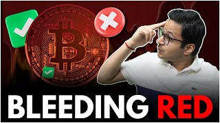 Bitcoin sharp crash | Crypto bleeding red | Crypto crash |