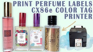 Metallic Waterproof Perfume Labels Digital Printer