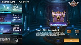 Chapter 8 Scarlet shadow I(Akashic Ruins-True Story)Walkthrough Complite - Mobile Legends Adventure