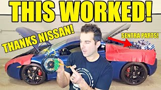 I Fixed My Broken Supercar With Used & CHEAP Nissan Sentra Parts! McLaren Wanted $7,500 For This!