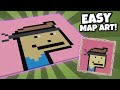 HOW TO MAKE EASY MAP ART OF ANYTHING IN MINECRAFT!!!!