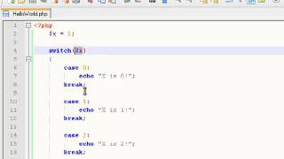 PHP 08 - Switch statements Tutorial