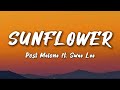 Post Malone ft. Swae Lee - SUNFLOWER (lyrics)