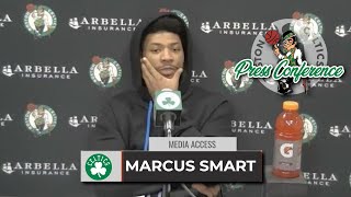 Marcus Smart PRAISES Jayson Tatum and Jaylen Brown's Playmaking | Celtics vs Hornets
