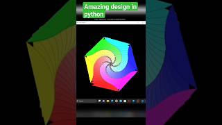 Amazing graphic design in python turtle|| python tutorial #pythontutorial#viralshort#youtubeshorts