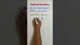 Find any #five #Rational #Numbers between -1/2 and 3/5  #shorts