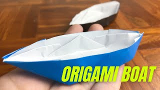 ORIGAMI BOAT EASY STEP BY STEP