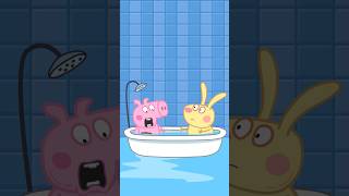 George Pig With Richard Rabbit in the Bathtub #peppapig#parody #funnycartoon#mem