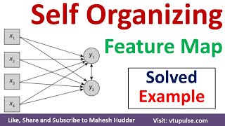 Self Organizing Feature Map Kohonen Maps Solved Example | Self Organizing Networks by Mahesh Huddar