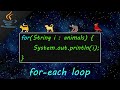 java for-each loop 🔃