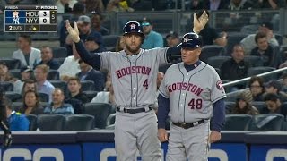 HOU@NYY: Springer plates Aoki with a single to center