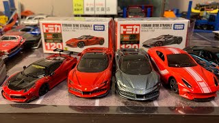 4月発売トミカ フェラーリSF90ストラダーレ、ダイソー100円ベルリネッタ、ホットウィール マラネロ、LB458GT Ferrari Stradale開封