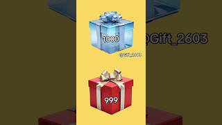 Choose 1000 or 999 🥰🤗🤩 // Gift box 🎁🤩🎁 #viral #like #giftbox #ytshorts