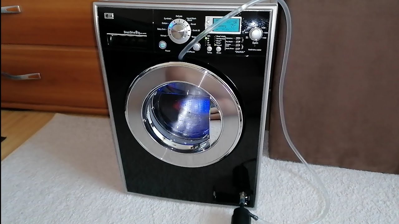 LG Demo Washing Machine Wash With Water Jet - YouTube