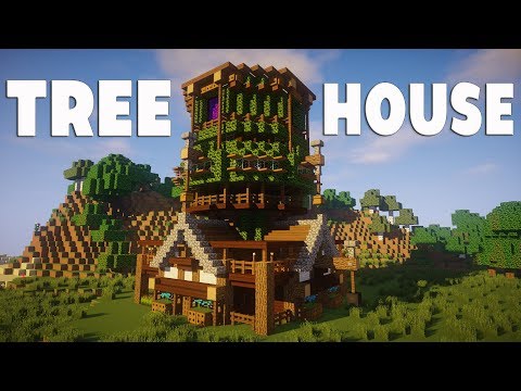 Minecraft: How To Build A Tree House Tutorial (Easy Wooden House) Minecraft: How To Build A Tree House Tutorial (Easy Wooden House)