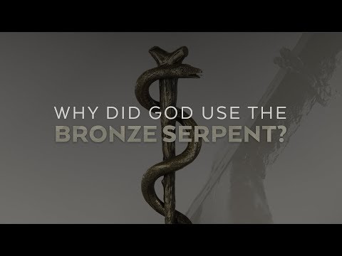 What does the bronze serpent represent in the Bible?