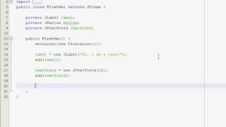 Java GUI Tutorial 2 - Adding objects to the window
