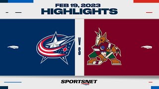 NHL Highlights | Blue Jackets vs. Coyotes - February 19, 2023
