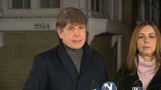 Rod Blagojevich, former Illinois governor, reacts to pardon by Donald Trump