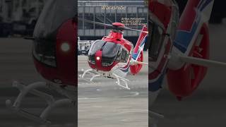 Airbus H135 | A news chopper touching down at the airport | Osaka ITAMI Airport