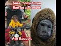 ANAK MONYET IKUT SAMA BAPAKNYA#viralvideo #funny #monyetgokil