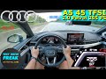 2024 Audi A5 45 TFSI S-Line Quattro 265 PS I Autobahn POV Top Speed with Fuel Consumption