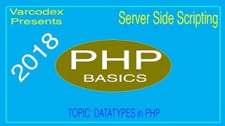 Server Side Scripting in PHP | Tutorial 2 | How data types are declared?