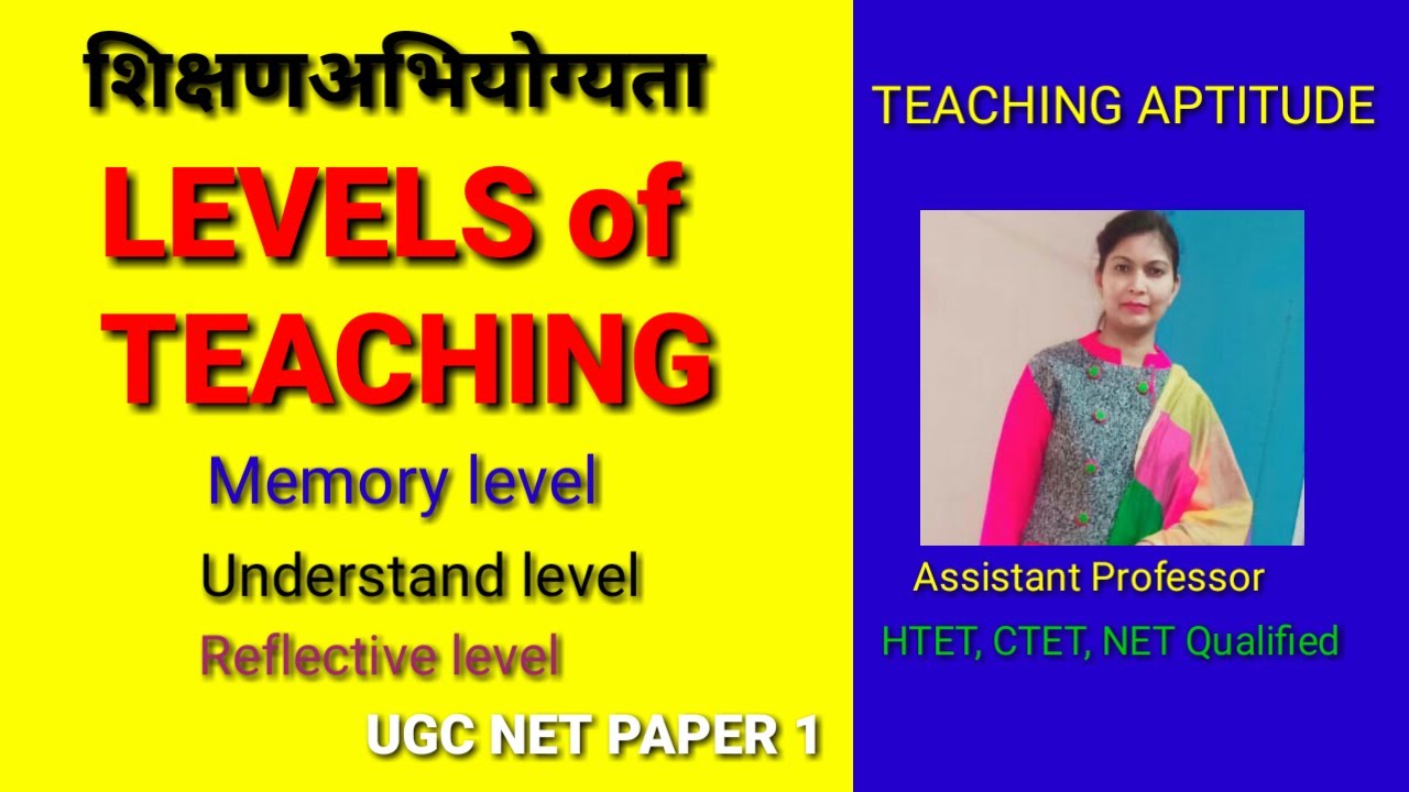 Levels Of Teaching | शिक्षण के स्तर Levels Of Teaching UGC Net| Levels ...