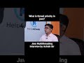 What is thread priority in java? #javainterviewquestion #multithreading #javaprogramming