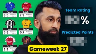 BEST GW27 ASSISTANT MANAGER! | CAPTAIN SALAH OR PALMER? | FPL Salah's Gameweek 27 Team Reveal!