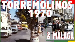 TORREMOLINOS \u0026 MÁLAGA 1970 · 60 fps Upscale + Sound Design · Vintage 8mm · Costa del Sol Vacation