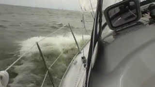 Nieuwe Bavaria 31 testen op het IJsselmeer