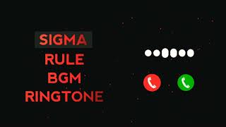 #Sigma Rule Bgm Ringtone | Sigma Male Background music | Viral Bgm Ringtone | Sigma Rule Trend