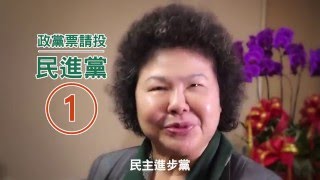 陳菊市長懇切拜託：政黨票請投①民主進步黨