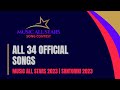 All 34 Official Songs - Music All Stars Santorini 2023