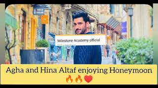 🔥Agha Ali and Hina Altaf Enjoying Honeymoon