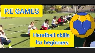 basic Handball skills | Physical education lesson and activities | physed | pe games