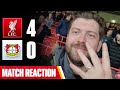 THE BEST 2ND HALF TEAM IN THE WORLD! LIVERPOOL 4-0 LEVERKUSEN | MAYCH REACTION