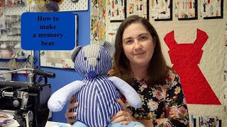 How to make a memory bear out of old clothes tutorial with Simplicity pattern S9307 easy sew