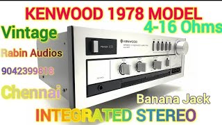 Kenwood Vintage Stereo KA-300 4-16 ohms 1978 Model. Don't miss the deal very very excellent clarity👌