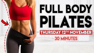 FULL BODY PILATES and SCULPT | 30 minute Home Workout