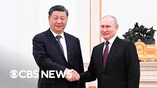 China's President Xi Jinping meets with Russian President Putin in Moscow