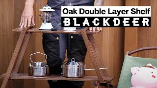 โต๊ะ BlackdeerOak Double Layer Shelf