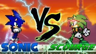 Sonic VS Scourge (pivot sprite battle)