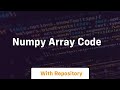 numpy array code