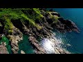 蒼い海と空　映える岩礁　　鶴岡市三瀬