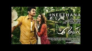 Mersal - Neethanae  Tamil Lyric Video | Vijay | A R Rahman | Atlee