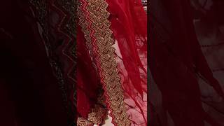 New Design Party Wear Saree Red Colour shorts