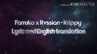 Krippy (Lyric and English translation) - Farruko x Rvssian